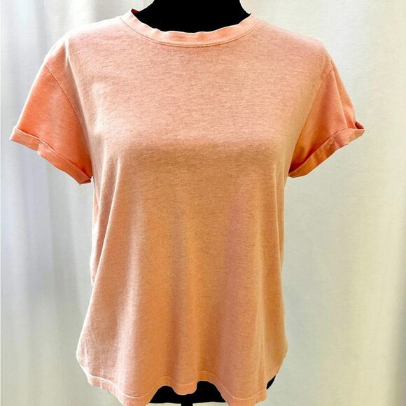 AllSaints Anna Organic Cotton Tee - Pink (Size US 8 / UK 12 / EU 40) - Picture 1 of 6
